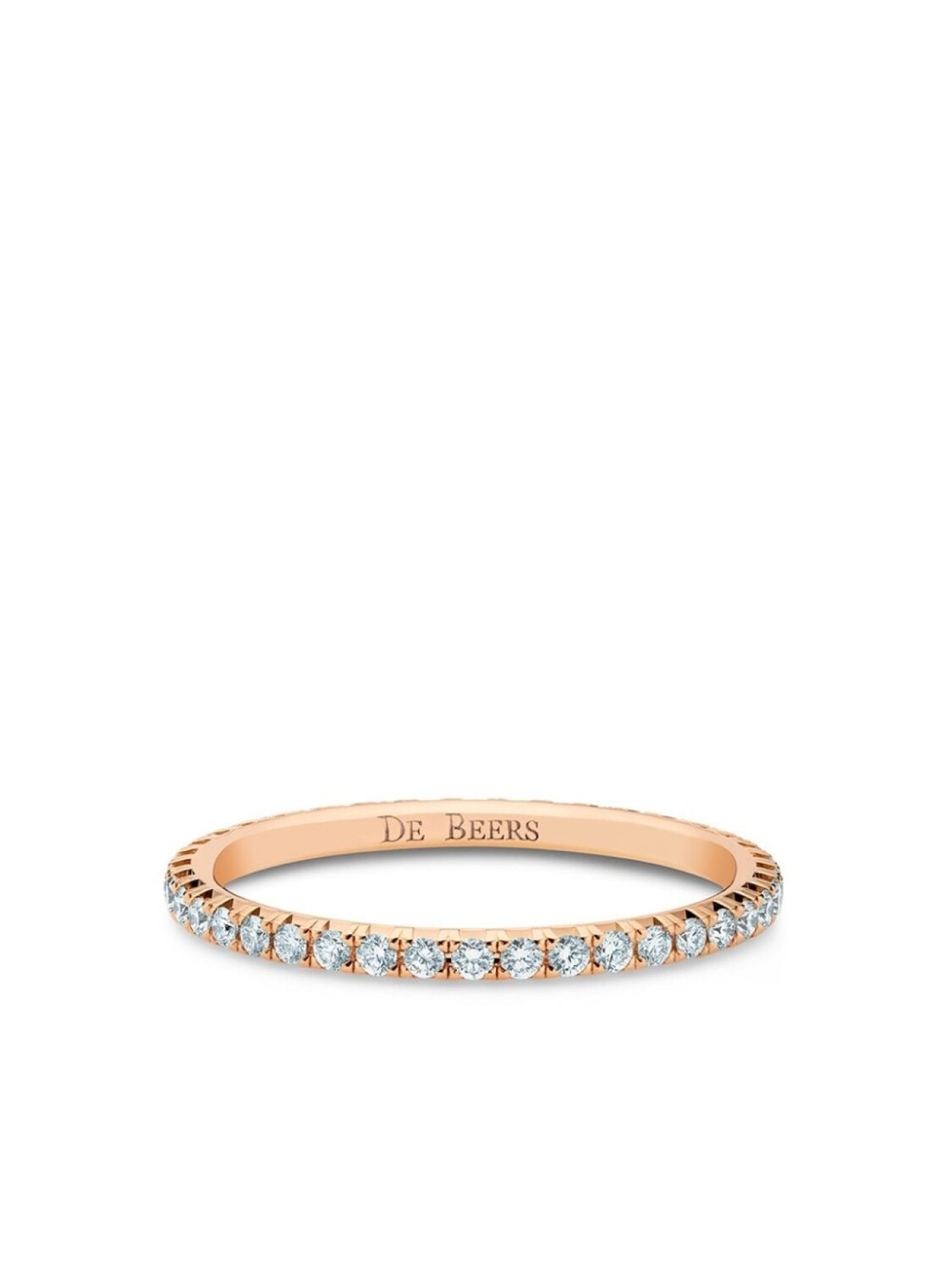 

Кольцо Frenzy Eternity из розового золота с бриллиантами De Beers Jewellers, розовый