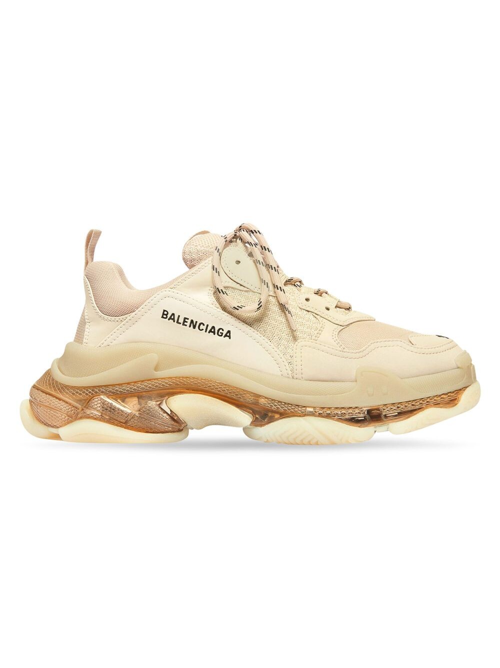 

Кроссовки Triple S с прозрачной подошвой Balenciaga, бежевый
