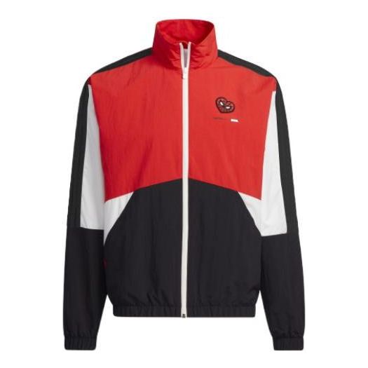 цена Куртка adidas neo U Spdr Jkt Colorblock Woven Sports Stand Collar Jacket Red, красный