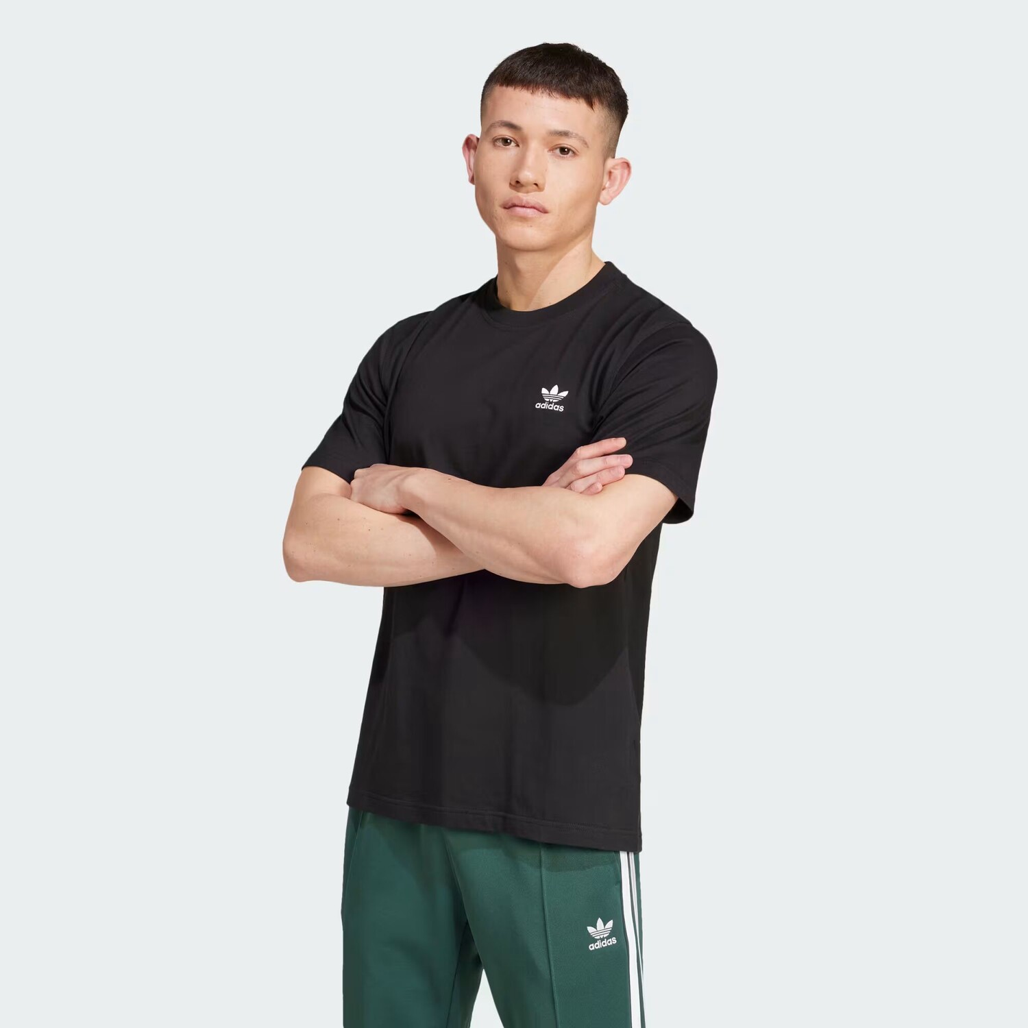

Футболка Trefoil Essentials Adidas, цвет Black