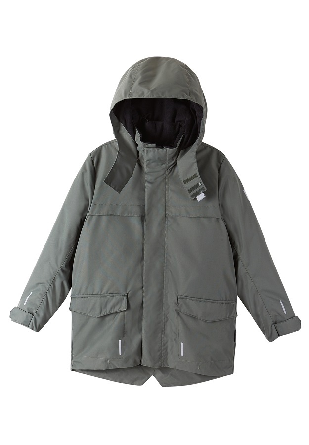 Куртка детская Reima Reimatec Veli зимняя, серый куртка reima reimatec silda 521610 размер 152 серый