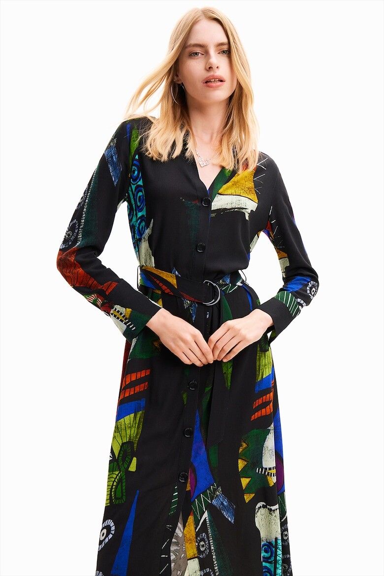 

Платье-Рубашка с принтом Desigual, мультиколор