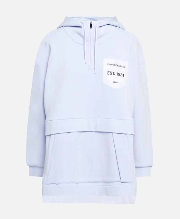 

Толстовка с капюшоном Emporio Armani, лед