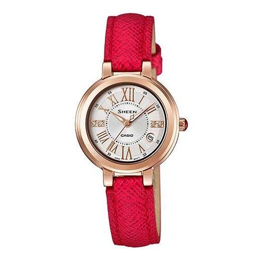 Часы CASIO SHEEN Series Waterproof Red Analog, красный