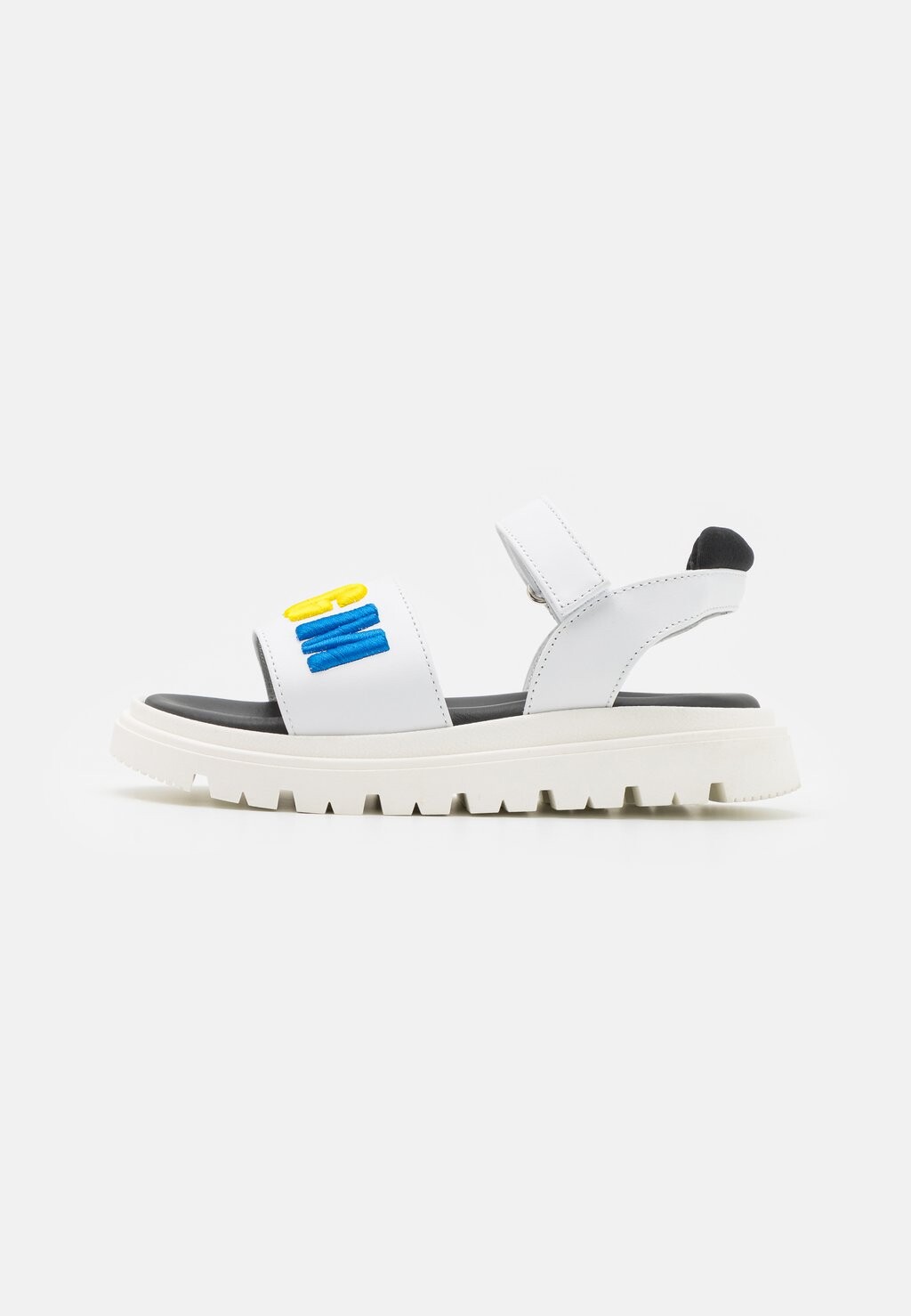 

Сандалии с ремешком UNISEX MSGM, цвет white/black/multi-coloured