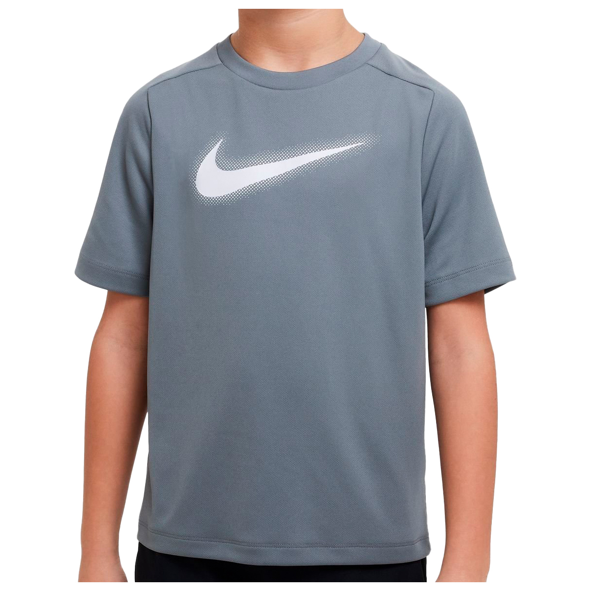 Функциональная рубашка Nike Big Kid's Dri FIT Multi Graphic Training Top, цвет Smoke Grey/White