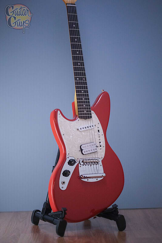 мешок для cменной обуви музыка kurt cobain 311170 Электрогитара Fender Kurt Cobain Jag-Stang RW Left Handed Fiesta Red