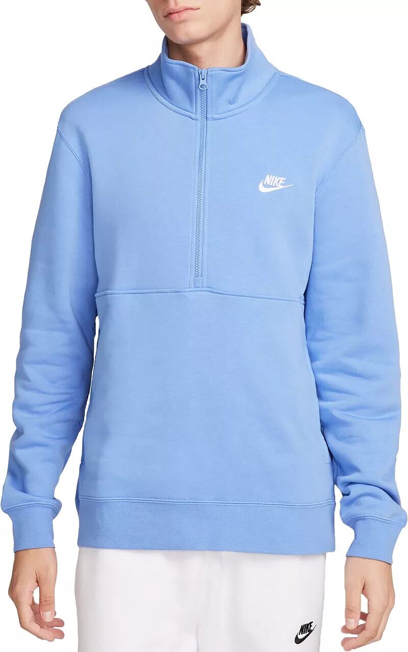 

Мужской пуловер с молнией 1/2 с начесом сзади Nike Sportswear Club