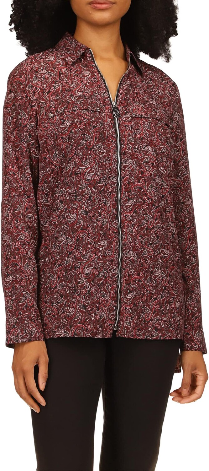 

Топ Michael Kors Petite Pop Paisley Dog Tag, цвет Royal Pink