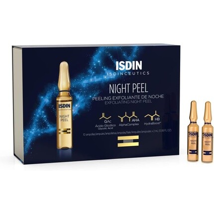 

Isdinceutics Night Peel Exfoliating Peel 10 ампул - поддерживает обновление клеток и осветляет кожу, Isdin