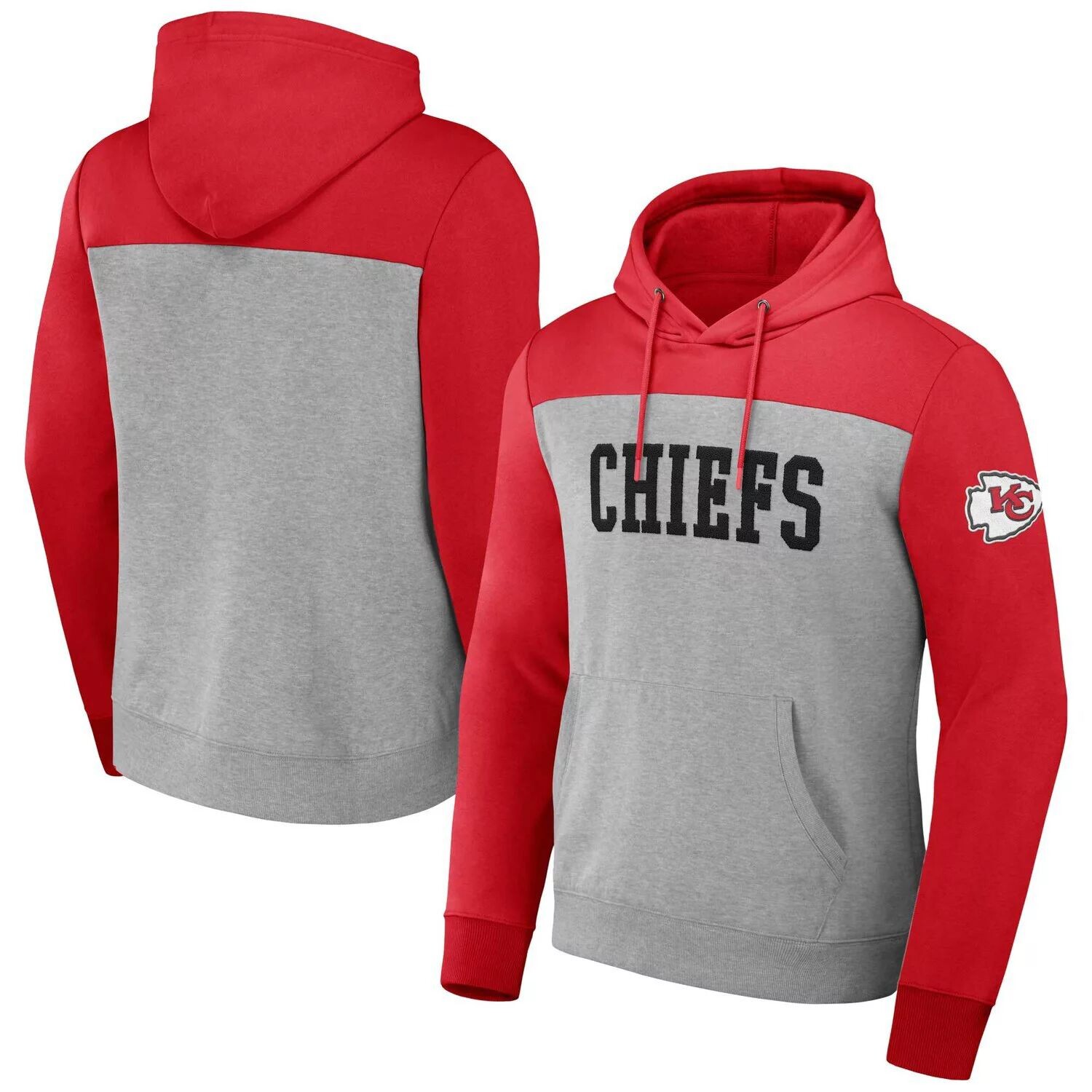 

Мужская коллекция NFL x Darius Rucker от Fanatics Heather Grey Kansas City Chiefs с цветными блоками пуловер с капюшоном