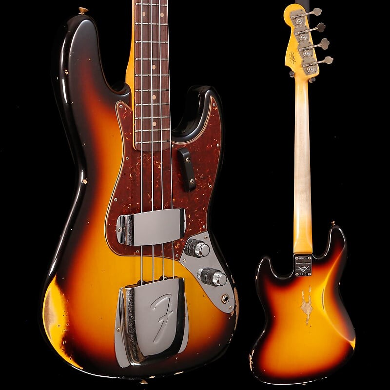 

Басс гитара Fender Custom Shop Ltd Ed 1960 Jazz Bass Relic, 3 Color SB 9lbs 8.2oz