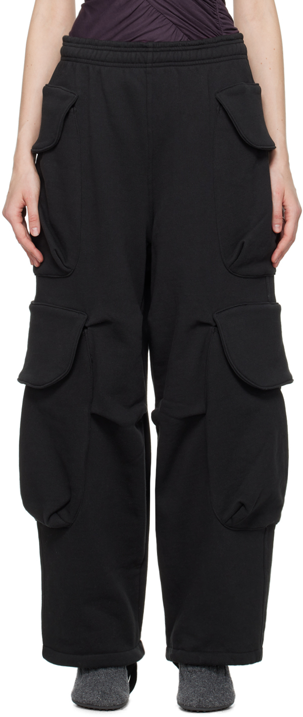 Черные брюки-карго Gocar Entire Studios брюки карго женские из хлопка цвет – терракот