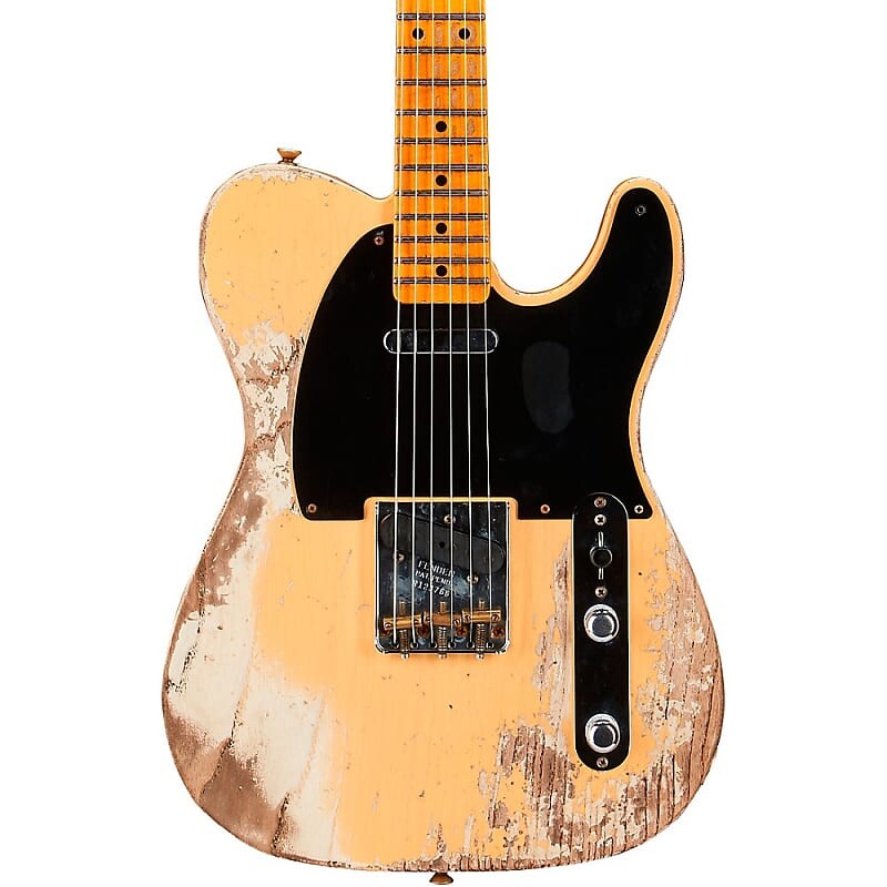 

Электрогитара Fender Custom Shop Limited-Edition '53 Telecaster Super Heavy Relic Electric Guitar Aged Nocaster Blonde