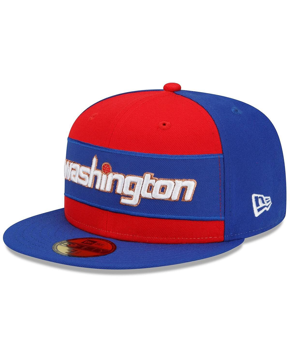 

Мужская синяя, красная шляпа Washington Wizards 2021/22 City Edition City Edition Official 59Fifty Fitted Hat New Era