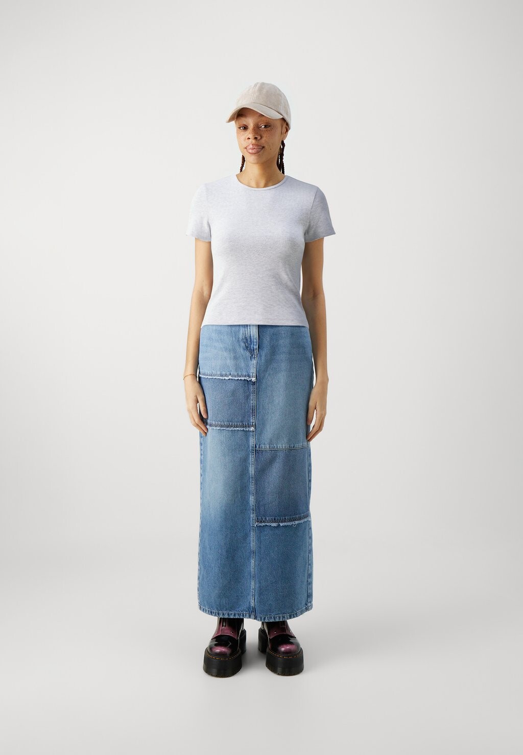 

Базовая футболка VMCHLOE Vero Moda, светло-серо-пестрый