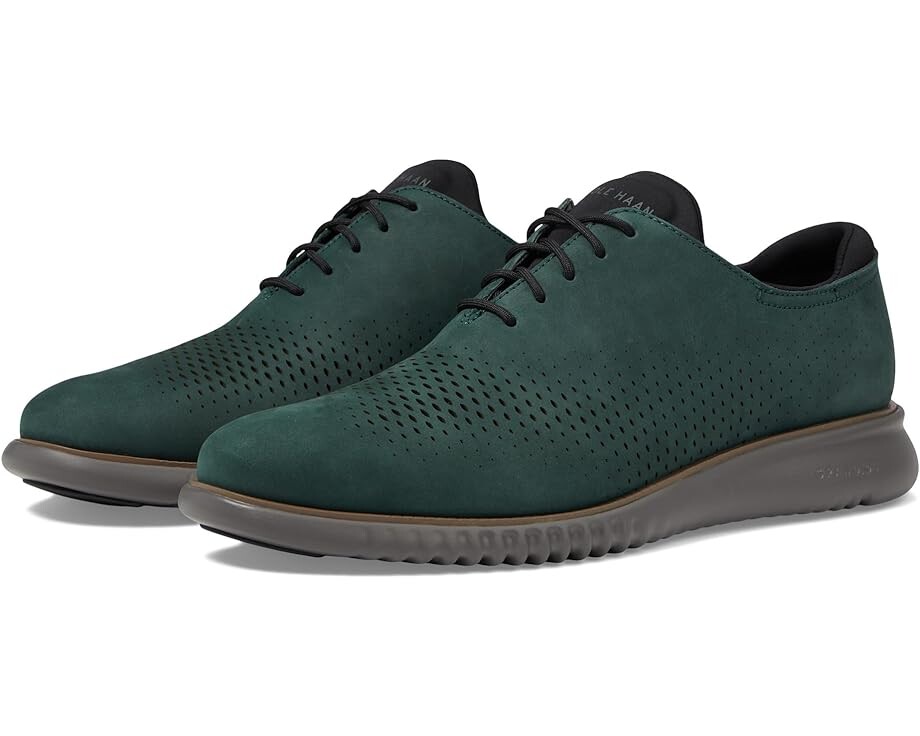 

Оксфорды Cole Haan 2.Zerogrand Laser Wing Tip Oxford Lined, цвет Scarab Nubuck/Aventurine/Tornado