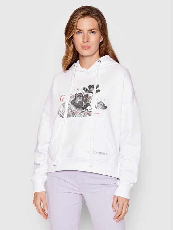 

Толстовка свободного кроя Guess, белый