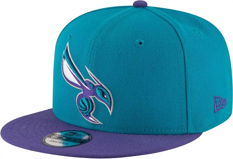 цена Мужская кепка New Era Charlotte Hornets 9Fifty, двухцветная регулируемая бейсболка Snapback