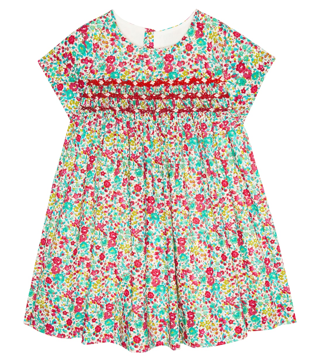 цена Хлопковое платье baby maruska с цветочным принтом Bonpoint, мультиколор