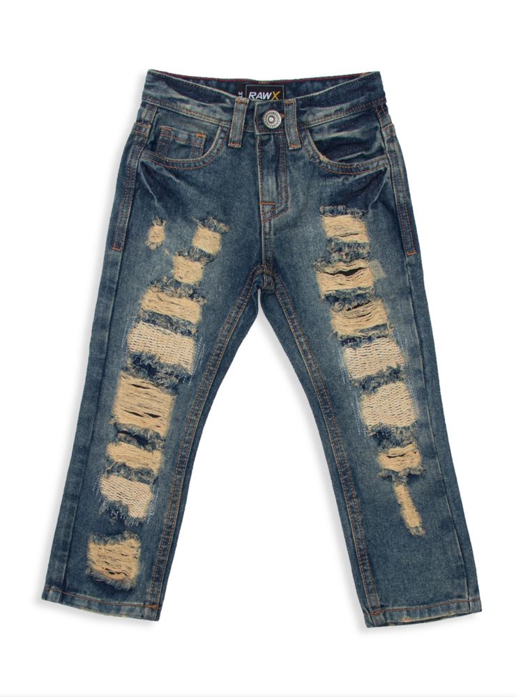 Потертые джинсы для маленького мальчика X Ray, синий потертые джинсы для мальчика x ray синий