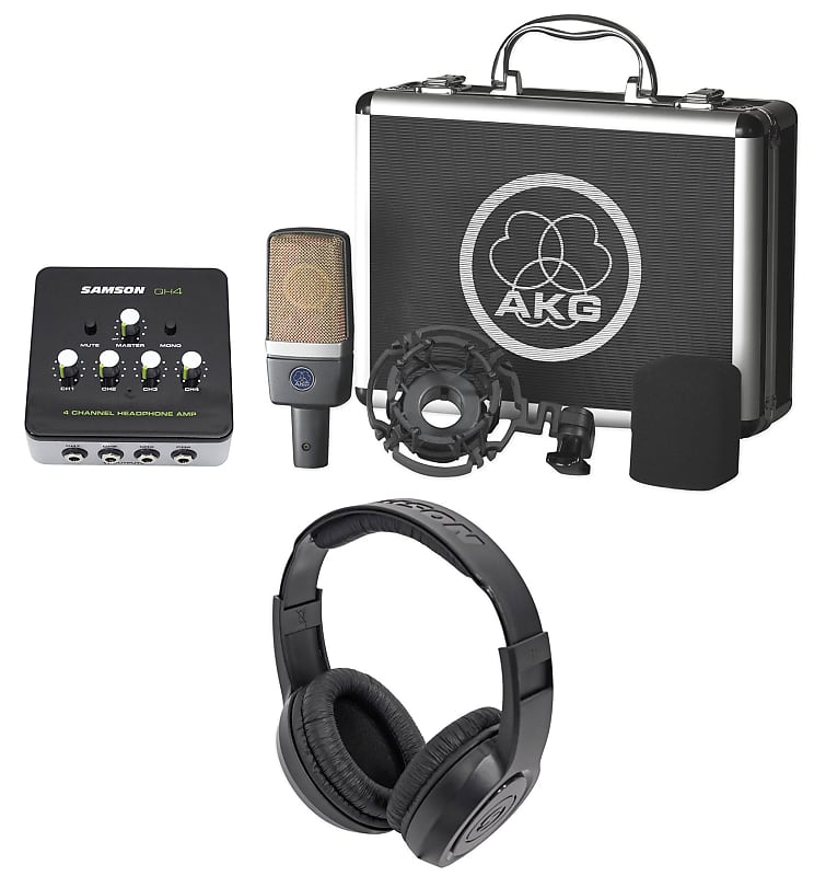 Студийный конденсаторный микрофон AKG C214+SAQH4+SASR350
