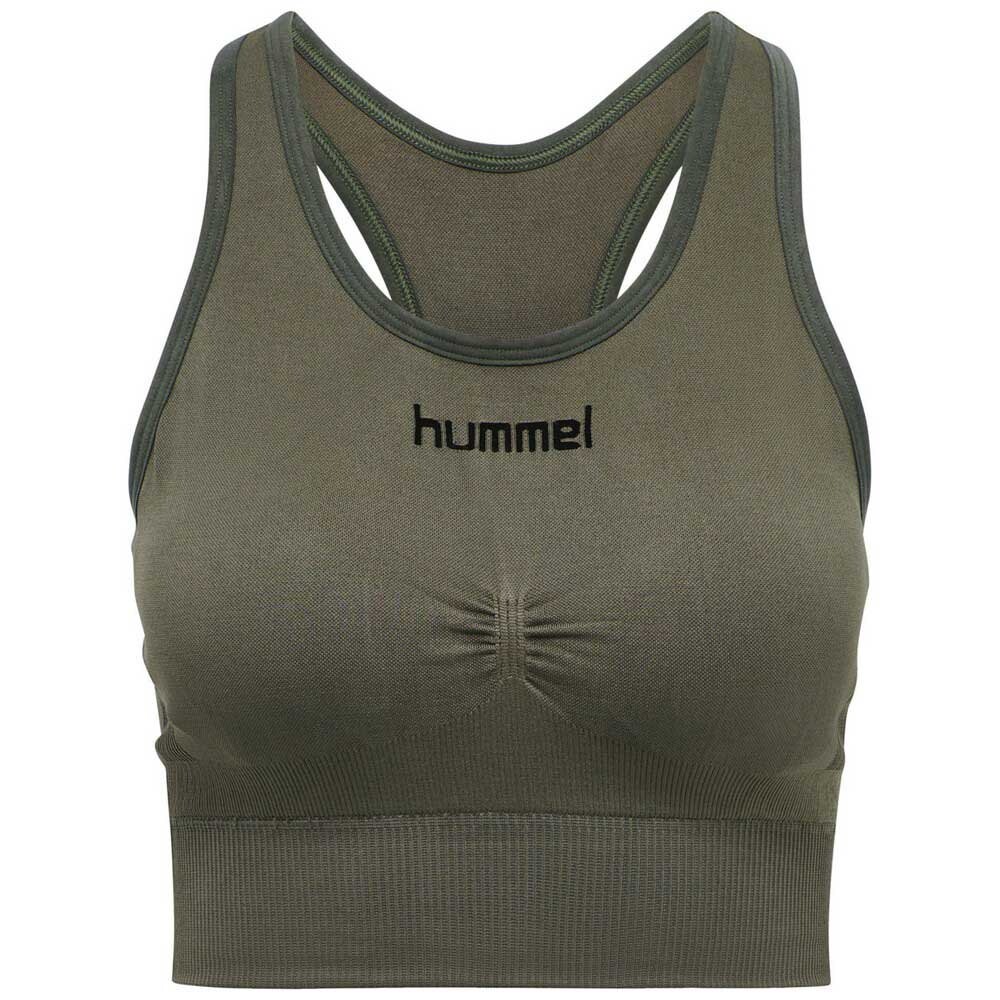 

Спортивный бюстгальтер Hummel First Seamless, зеленый