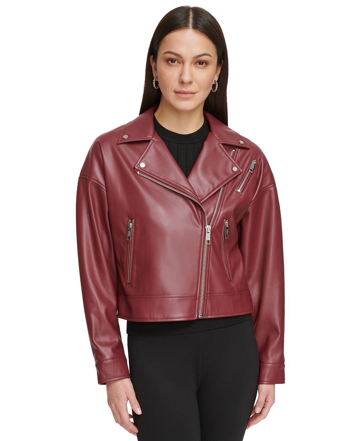 

Женская мотокуртка из искусственной кожи DKNY