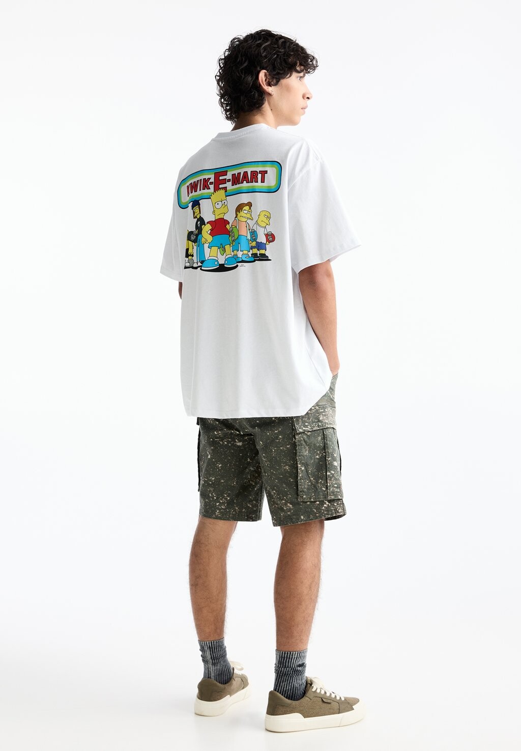 

Футболка с принтом THE SIMPSONS PULL&BEAR, белый