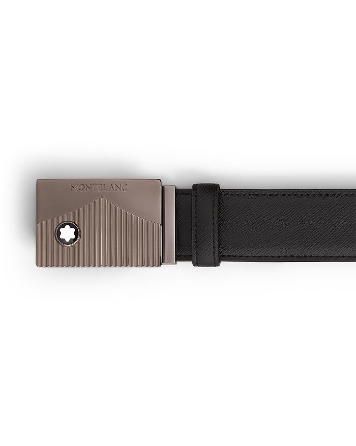 

Мужской ремень Montblanc Meisterstück из сафьяновой кожи с пряжкой и пряжкой, черный