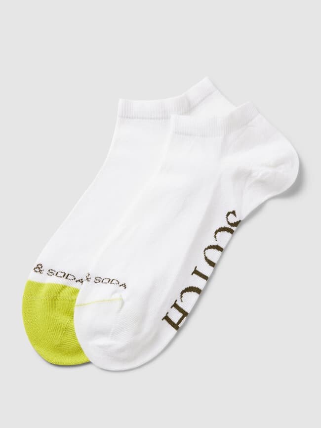 

Носки-кроссовки с этикеткой, в упаковке 2 шт Scotch & Soda, белый
