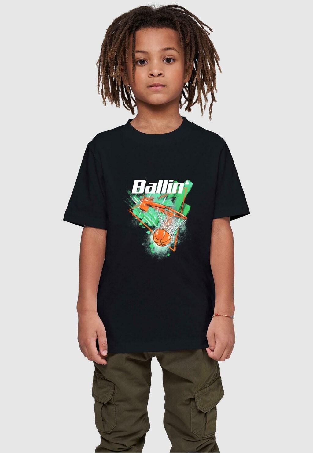 

Футболка с принтом Ballin Tee Mister Tee, черная