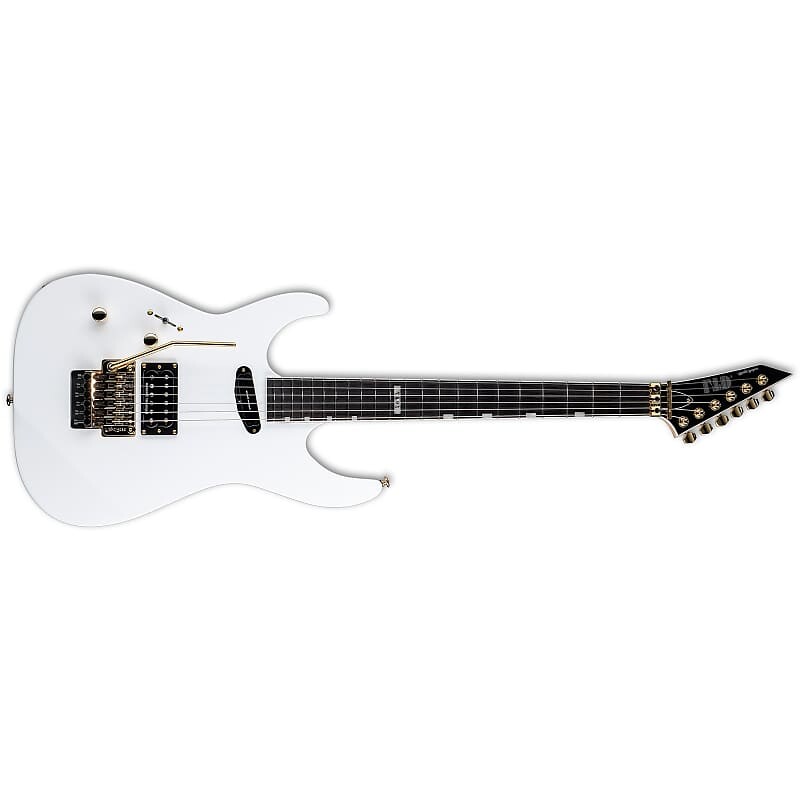 Электрогитара ESP LTD Mirage Deluxe '87 Left-Handed Guitar, Macassar Ebony, Snow White электрогитара ltd eclipse 87 floyd rose electric guitar macassar ebony fingerboard pearl white