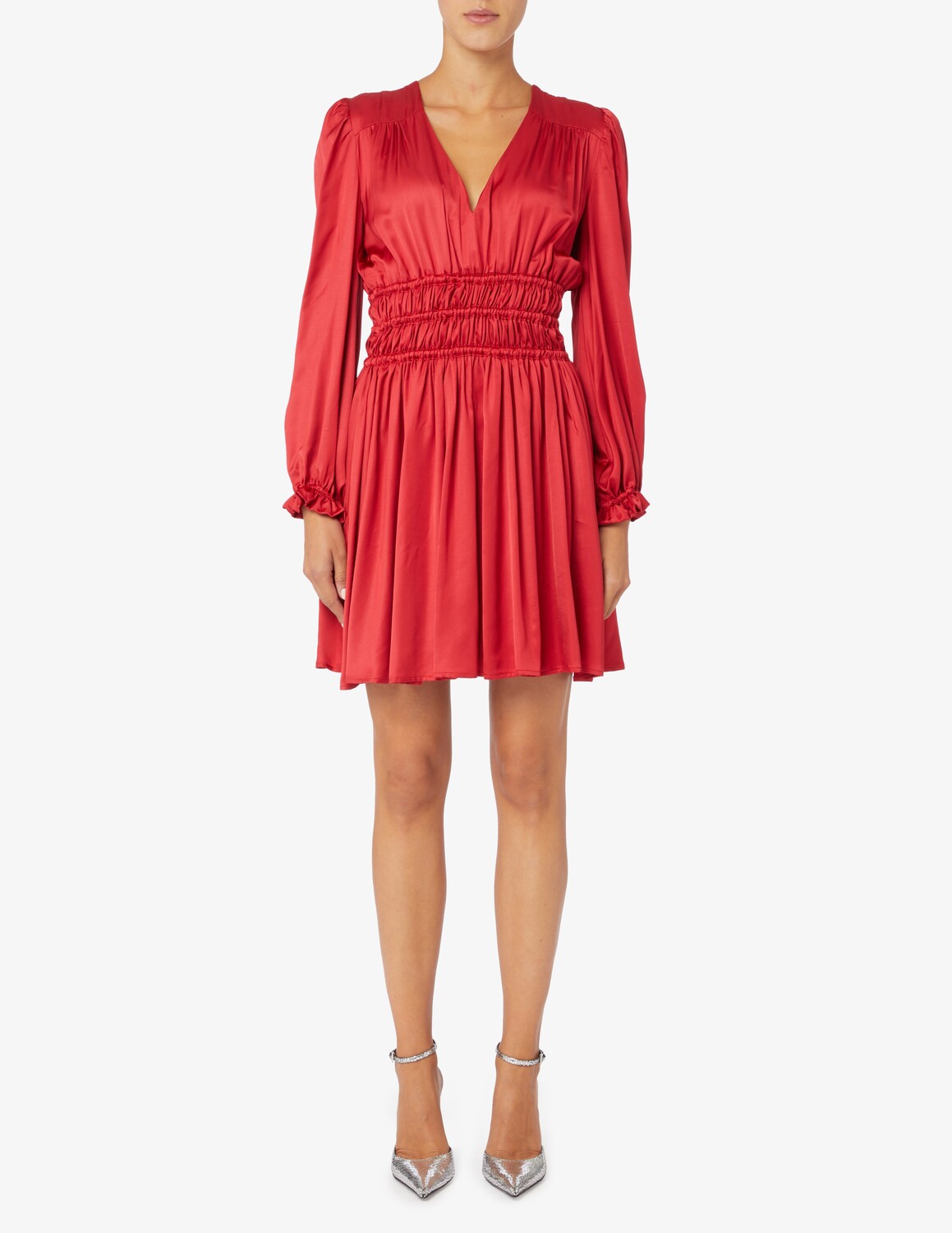 

Платье мини с длинными рукавами Madrid LAVI Couture, красный
