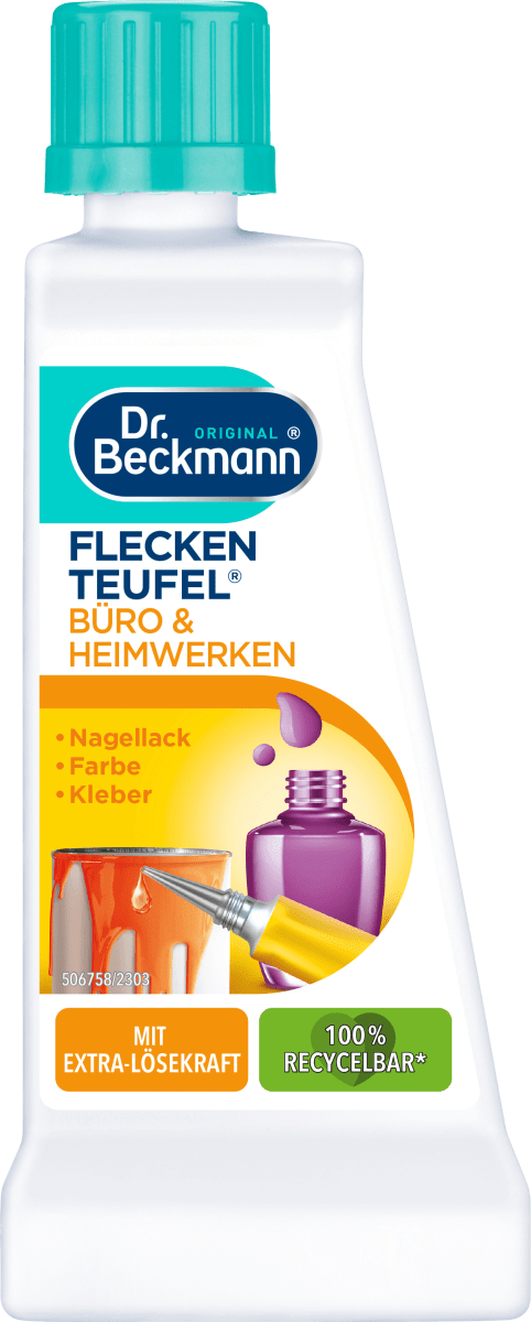 Пятновыводитель Fleckenteufel Office Сделай сам 50мл Dr. Beckmann пятновыводитель stain devil rust дезодорант 50мл dr beckmann
