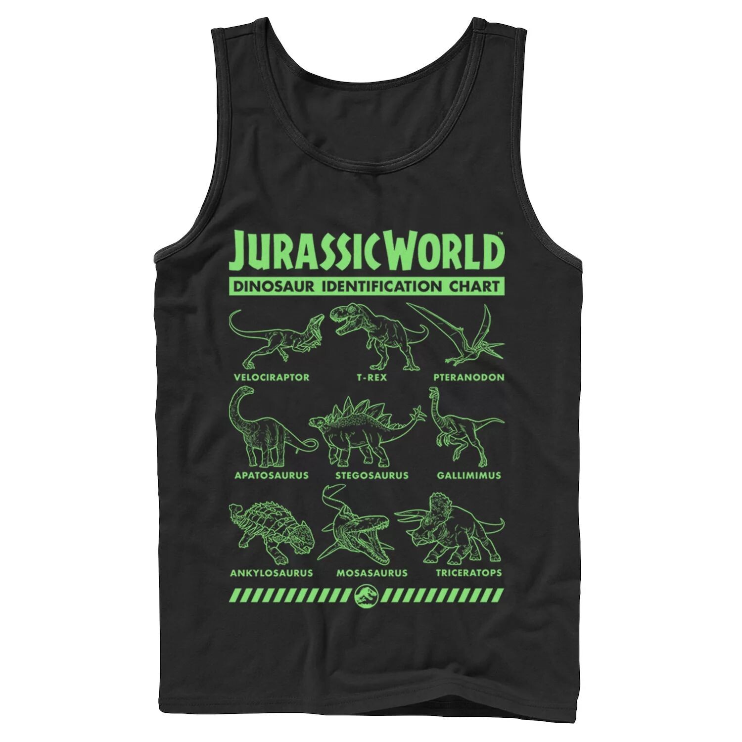 

Мужская майка Jurassic World Two Dino Gradient ID Chart Licensed Character
