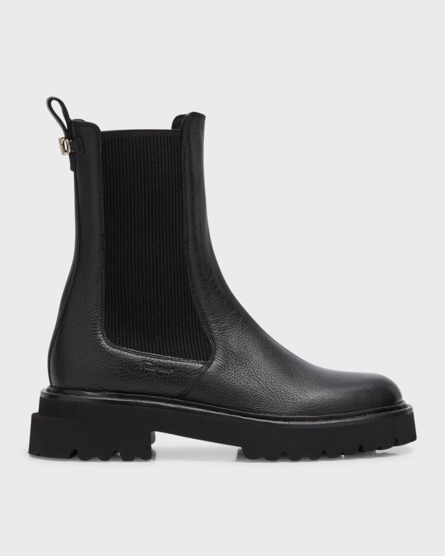

Кожаные байкерские ботинки челси Oderico Ferragamo