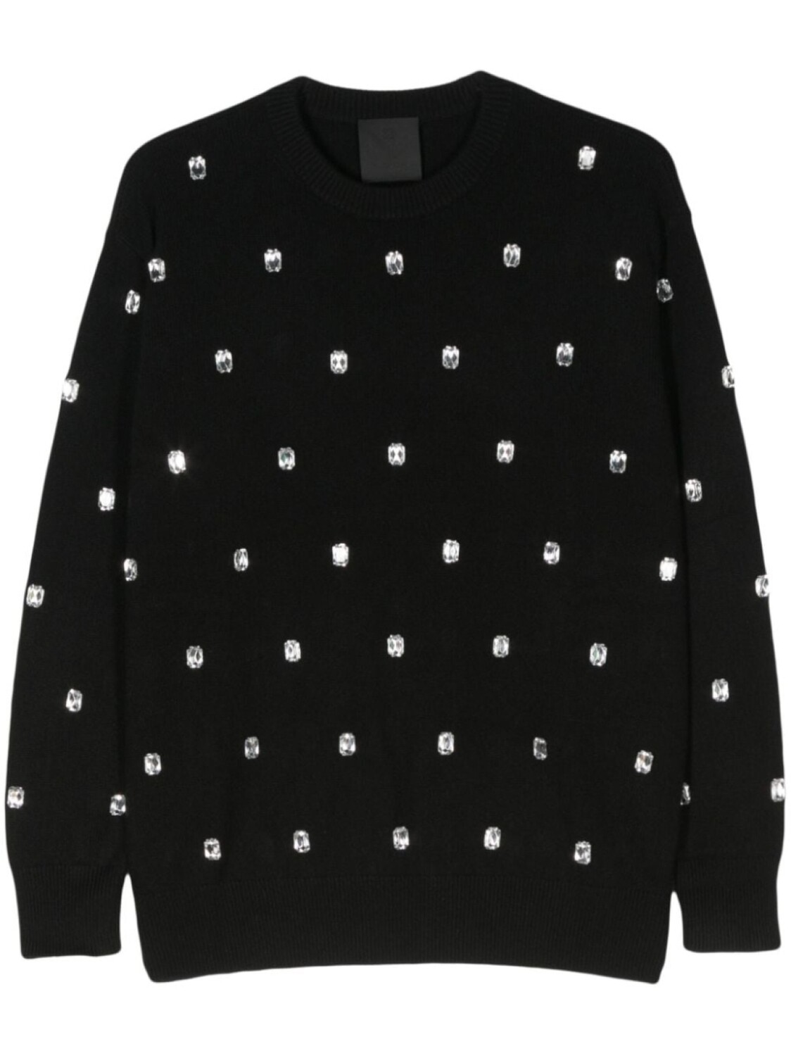 Givenchy кашемировый джемпер с кристаллами, черный