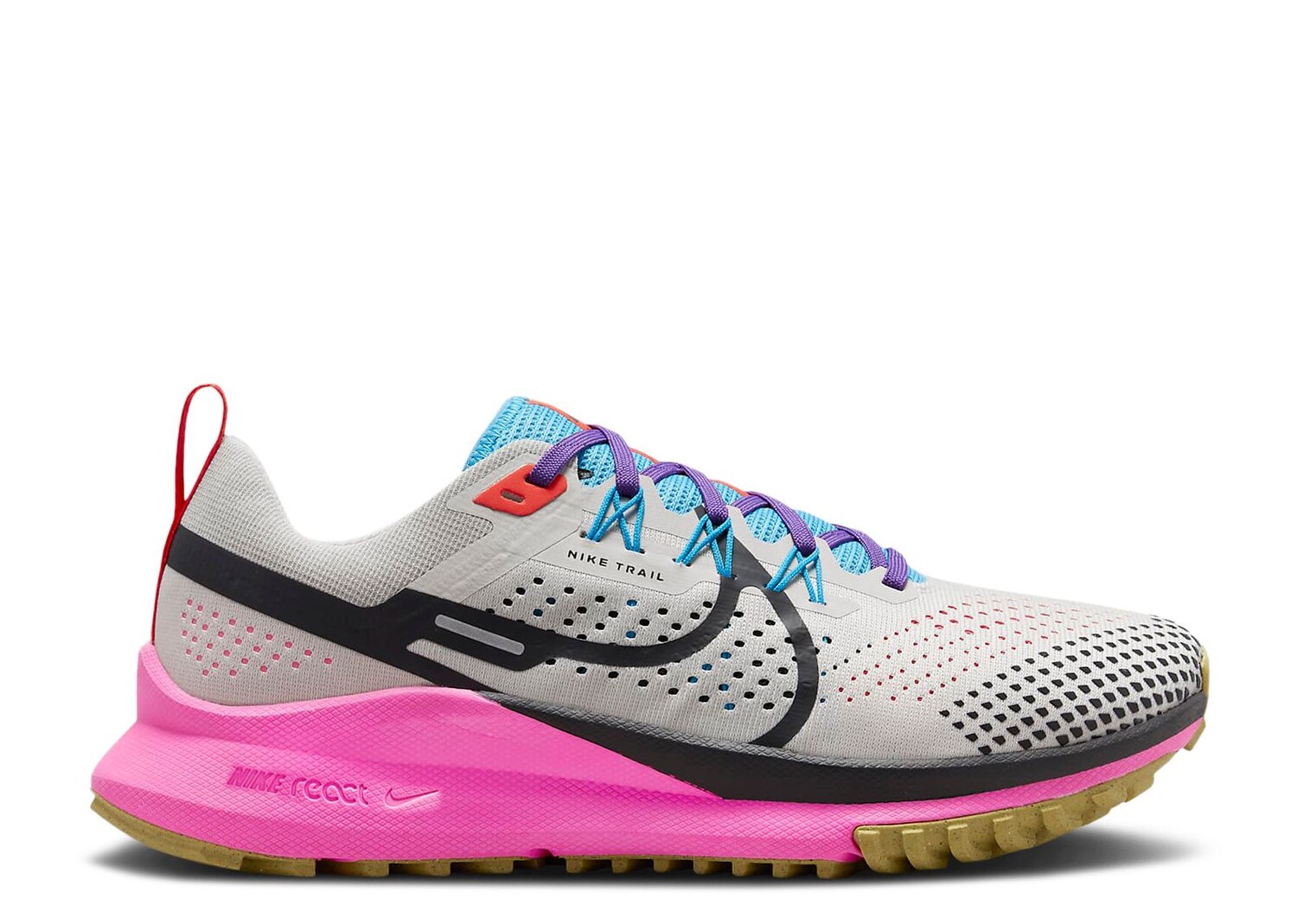 

Кроссовки Nike Wmns React Pegasus Trail 4 'Light Orewood Pink Blue', коричневый
