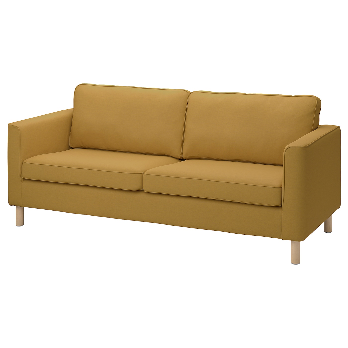 4 шт комод комод шкаф диван сменные ножки диван подставка для кресла ножки деревянные ножки для стола ПЭРУП 3-местный диван, Виссле желто-коричневый PÄRUP IKEA