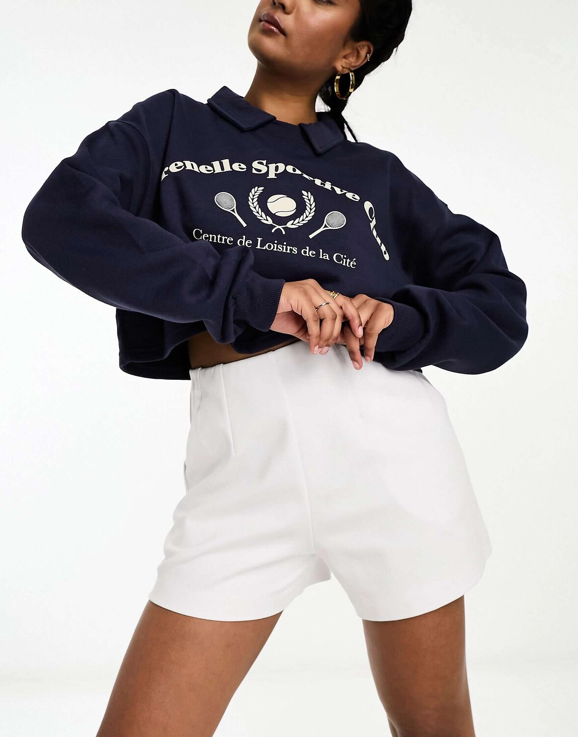 

Белые элегантные шорты ASOS