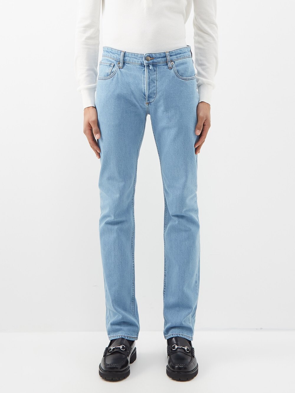 

Узкие джинсы Thom Sweeney, синий