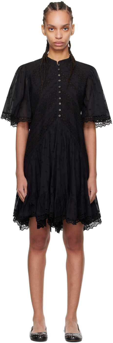 

Черное мини-платье Slayaye Isabel Marant Etoile, Черный