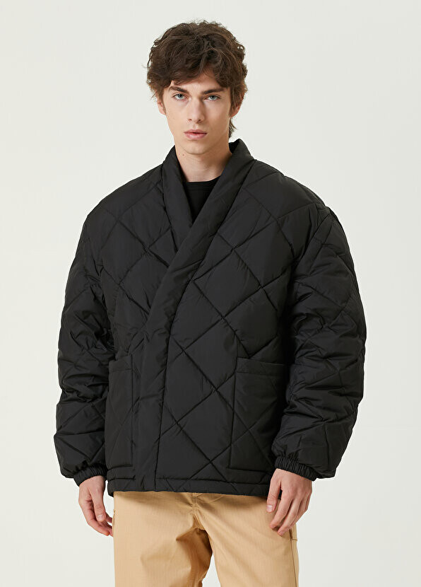 

Черное стеганое пальто Kenzo, Черный
