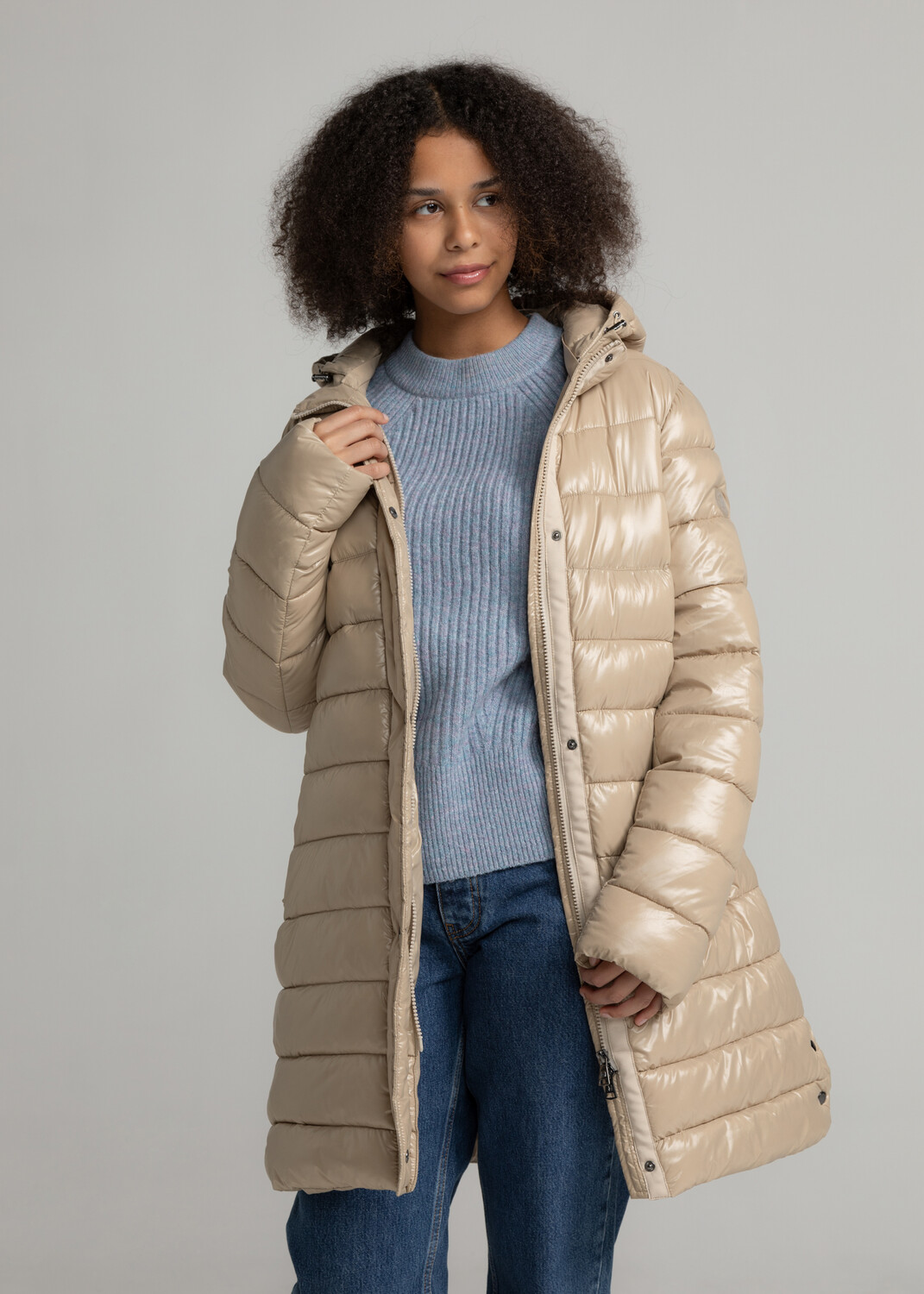 

Кожаная куртка MANISA Damen Steppjacke recycelt, бежевый