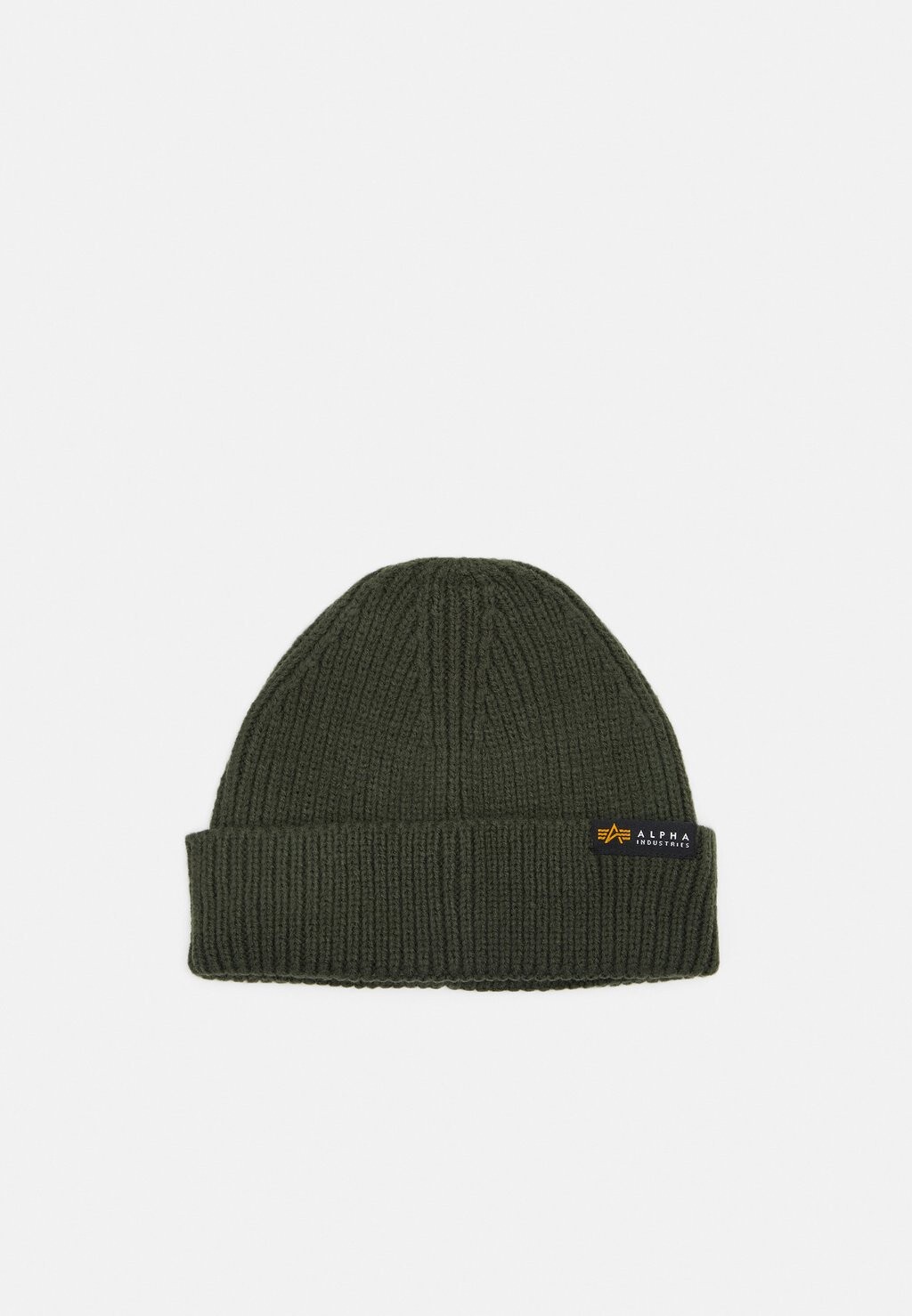 

Шапка бини Alpha Industries, темно-оливковый