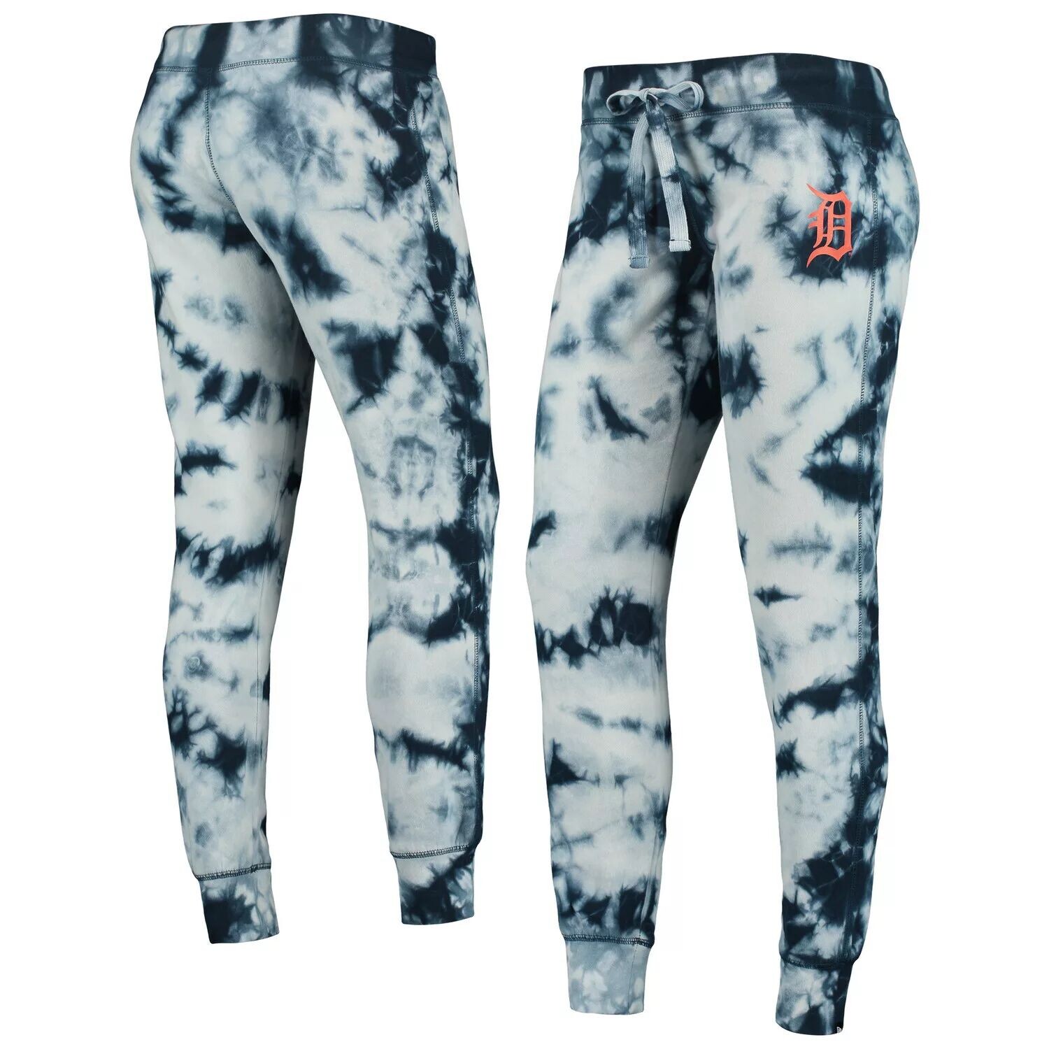 

Женские темно-синие брюки-джоггеры New Era Detroit Tigers с принтом тай-дай New Era