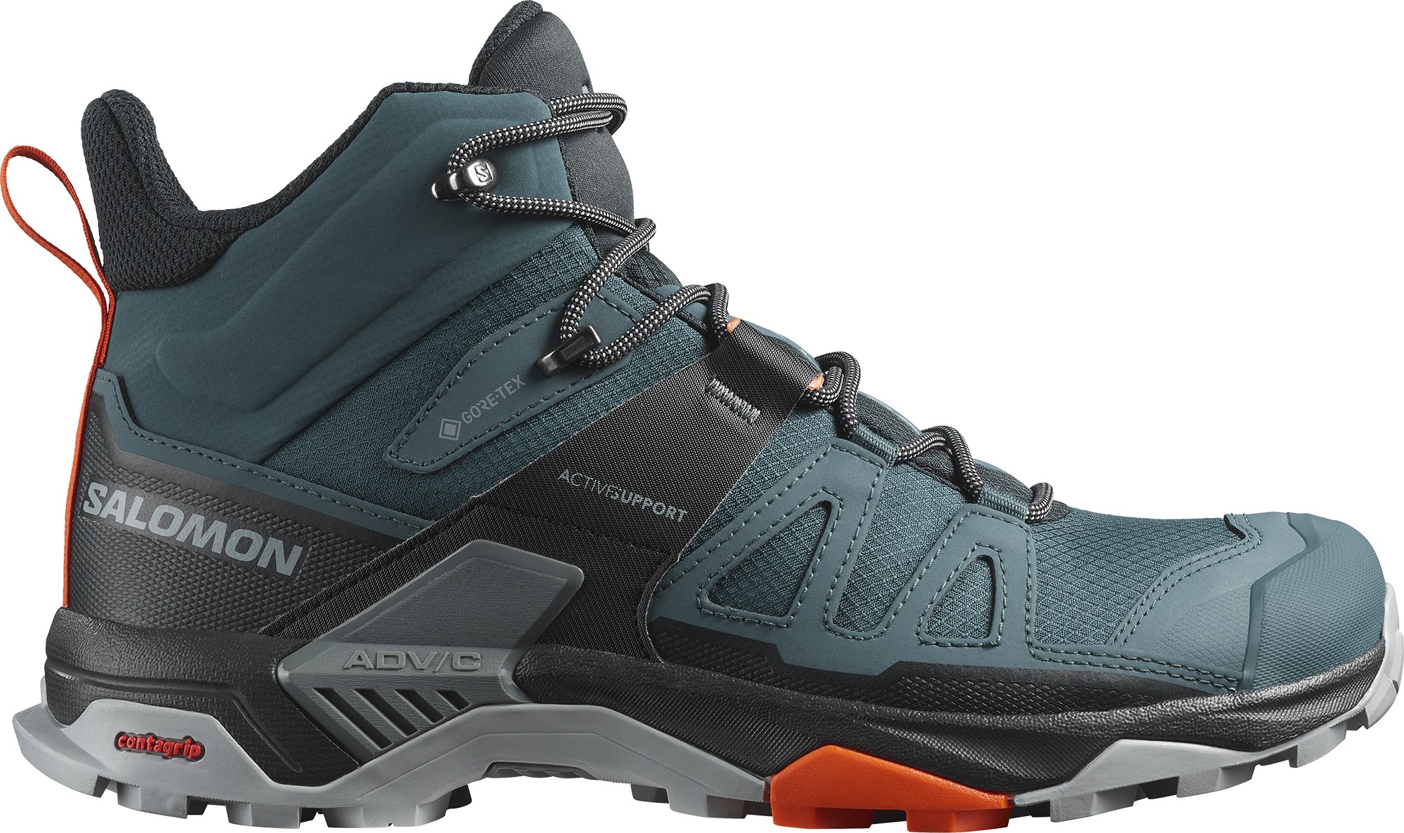 Походные ботинки X Ultra 4 Mid GORE-TEX — мужские Salomon, зеленый