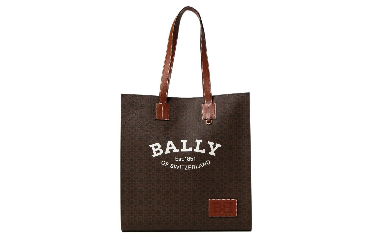 

Сумка-тоут Bally с монограммой, коричневый