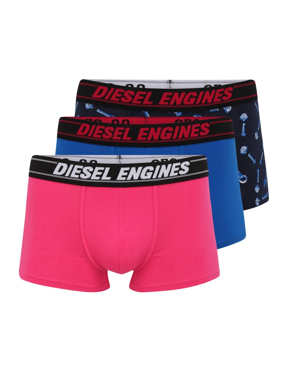 

Трусы боксеры Diesel, синий/темно-синий/розовый